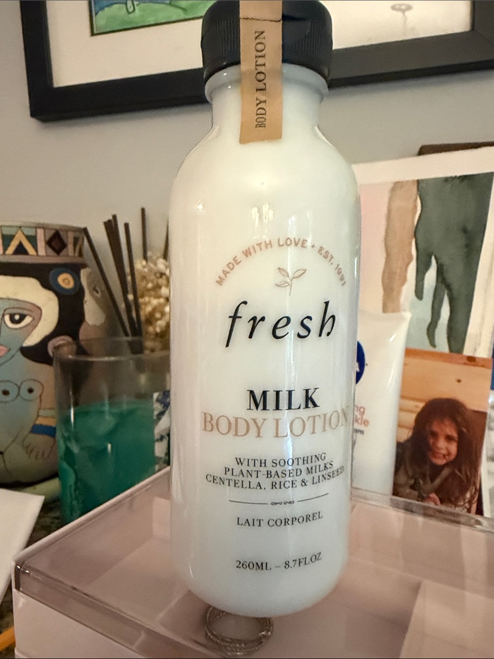 fresh Milk Body Lotion ~ with Soothing Plant-Based Centella,Rice& Linseed 260ml